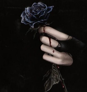 Rosas negras góticas